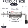 WYIPOLZI 5 Inch/128mm Spring Latch Pin Stainless Steel Barrel Bolt