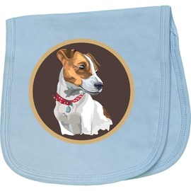 inktastic Jack Russell Terrier Dog Art Baby Burp Cloth Light Blue 3cde9