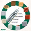 Parco window frame screws, countersunk, Torx TX30, 100 pieces, silver,