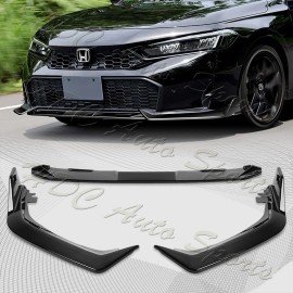 HDC Autosports For 2025-2026 Honda Civic Sedan Hatchback Painted Black Front Bumper Lip Spoiler