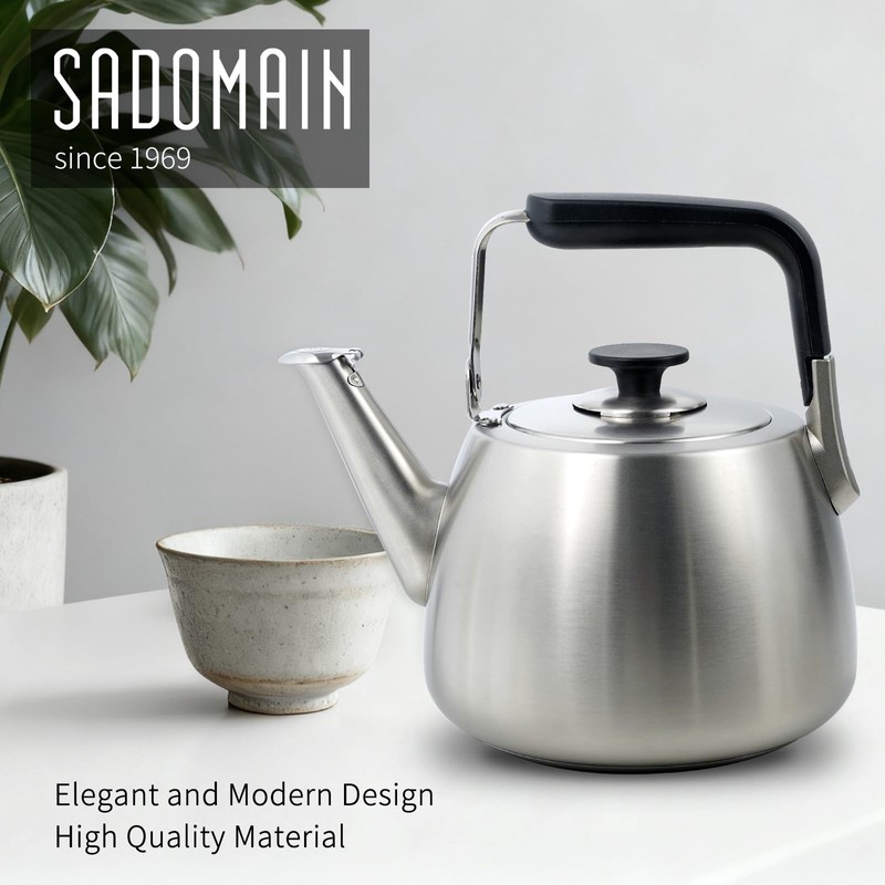SADOMAIN Tea Kettle, Whistling Stovetop Tea Kettle, Large Capacity Teapot
