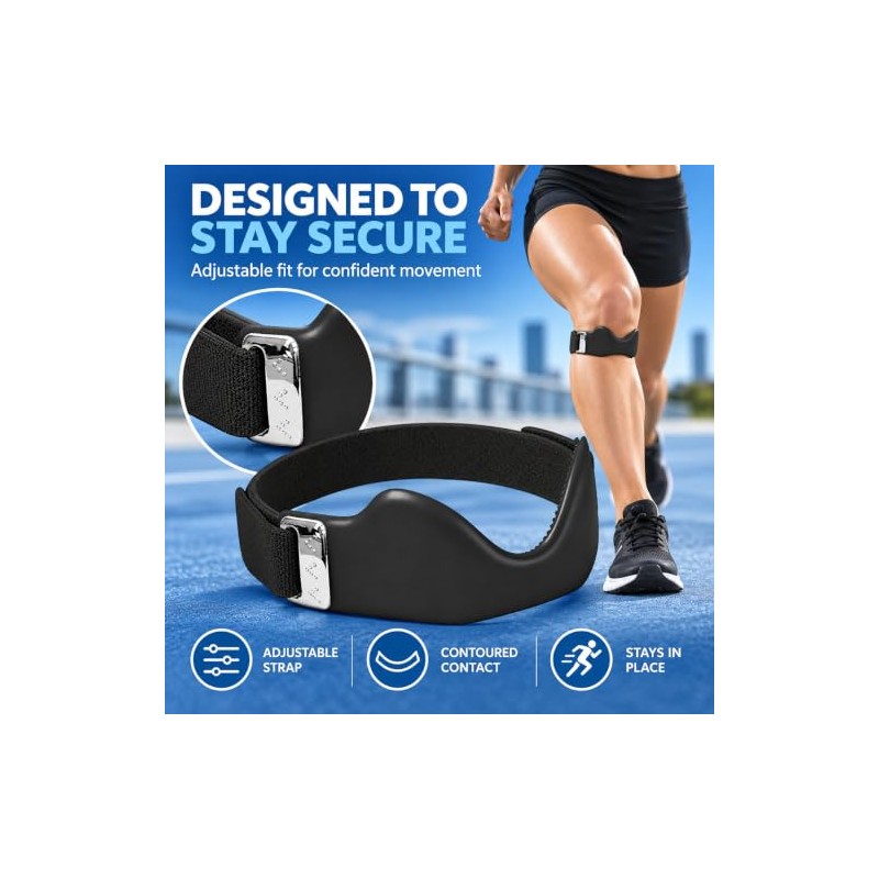Precision Knee Strap 2 pack, Patella Knee Brace, Adjustable Knee
