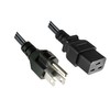 Power cable USA/IEC60320 °C19 1.8 m Black 12/YC18, SJT AWG