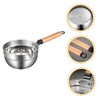 BIUDECO Thickened Wooden Ladle Kitchen Water Scoop Comfortable Grip for