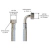 Reinforced hose 3/8 inch nut x 3/8 inch nut with