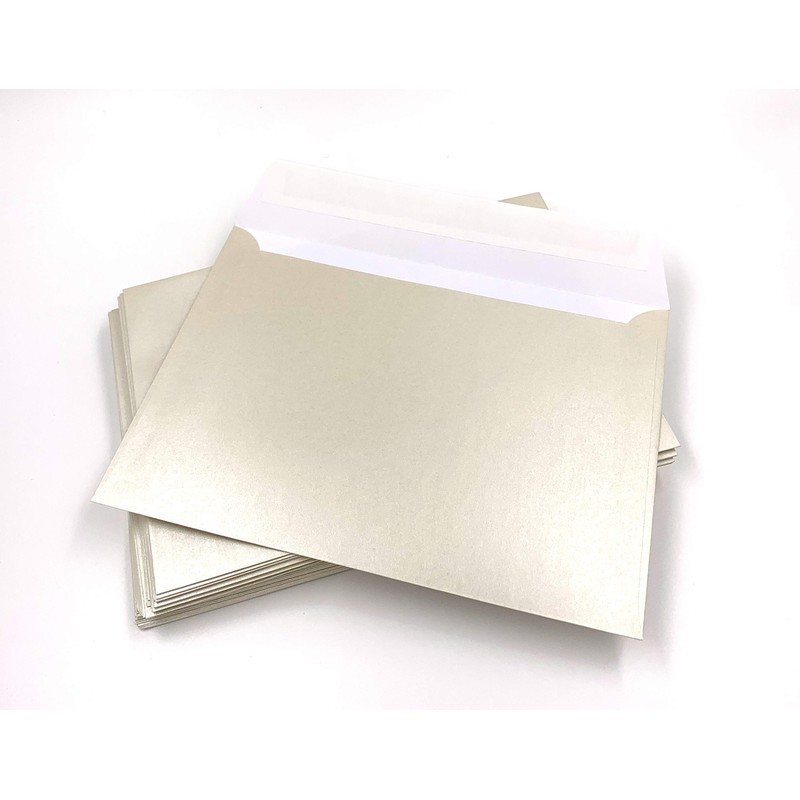 25 Pearlescent Envelopes, White Pearl, Pearls, Pearl Effect, C6 =