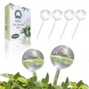 4PC Iridescent Self Watering Globes, Large Glass Rainbow Plant Watering