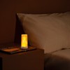 【Upgraded】 LED Flame Light, Christmas Decorations Rechargeable Flickering Flameless Candles,