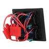 Rocker Switch Panel 3 Gang LED Waterproof DC12V‑24V with Display