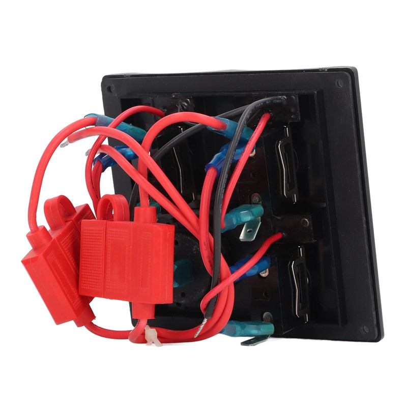 Rocker Switch Panel 3 Gang LED Waterproof DC12V‑24V with Display