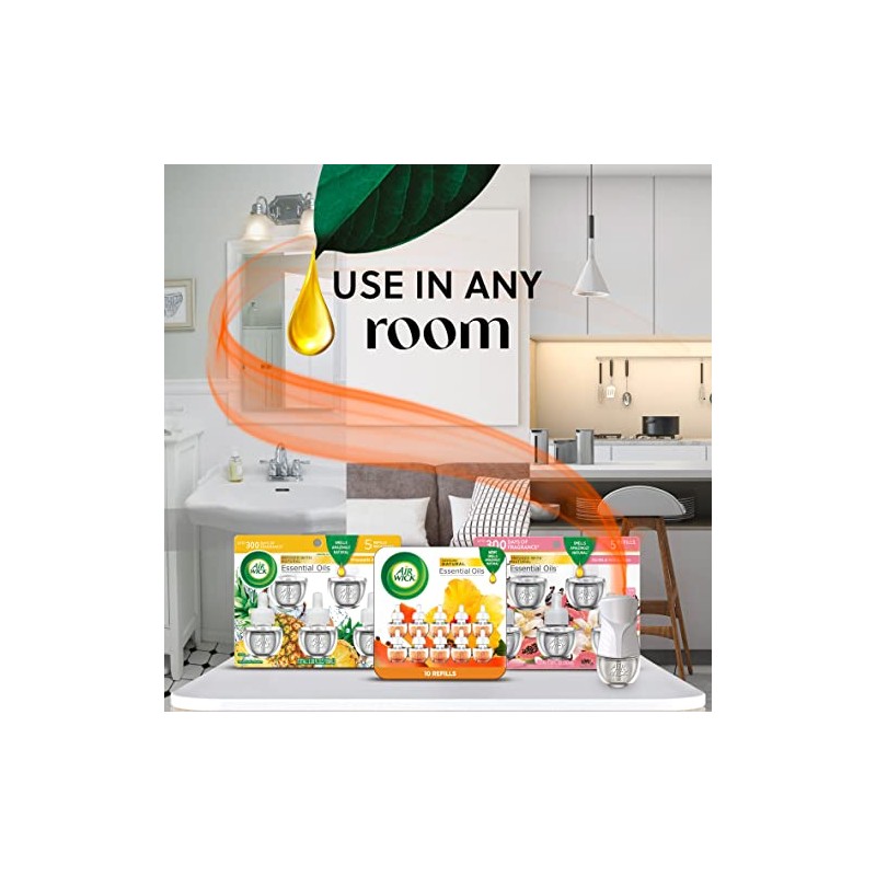 Air Wick Aromatizante de Ambiente Continuo, Paradise Retreat, 5 repuestos