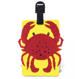 Taggage Luggage Tag CRAB Sea Life Identification Label Suitcase Backpack ID Travel New