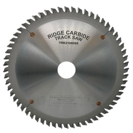 Ridge Carbide 210mm 60T, Track Saw Blade Compatible with Festool TS75, Modified Triple Chip Grind (TC45),+6° Hook, 30mm Bore, Plate Thickness 1.8mm, Thin Kerf (2.4mm) M5 for Cutting Laminates