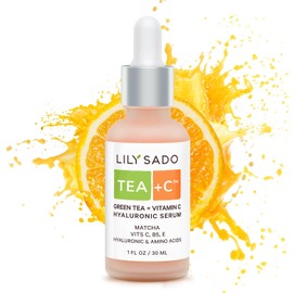 LILY SADO Supersuero De Té Verde Y Vitamina C Tea+C - Suero Vegano Natural - La Mejor Fórmula Hidratante Antioxidante Y Antiarrugas - Suaviza Hidrata Reafirma Y Tonifica Para Una Piel Radian