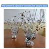 ALISSAR 2-Pack Glitter Silver Star Centerpieces-Table Decorations for Home Decor