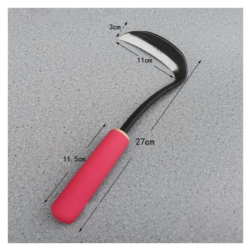 eefaYIYIFA Japanese Gardening Sickle Tool,Hand Hoe,Weeding Sickle Hoe,Weed Remover Tool,Very