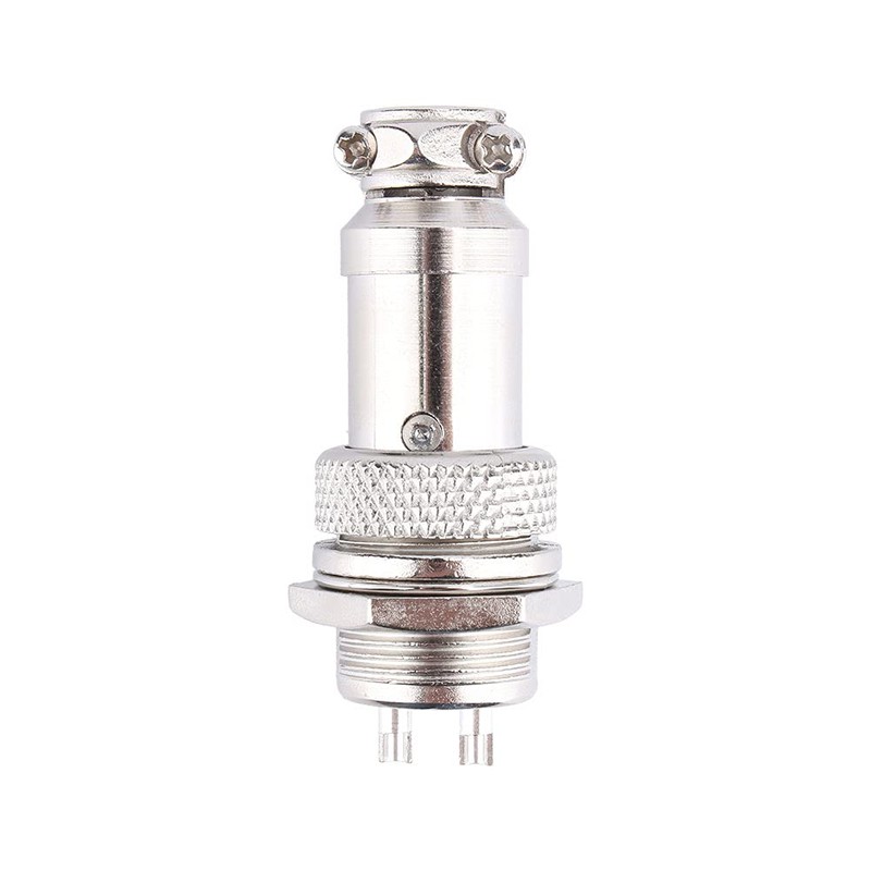 1 Set GX16 Aviation Plug Socket Screw Type Male Metallic