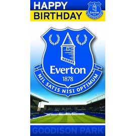 EVERTON EV001 Crest Birthday Card
