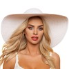 DRESHOW Women's Straw Hat with Wide Brim Floppy Foldable Cap