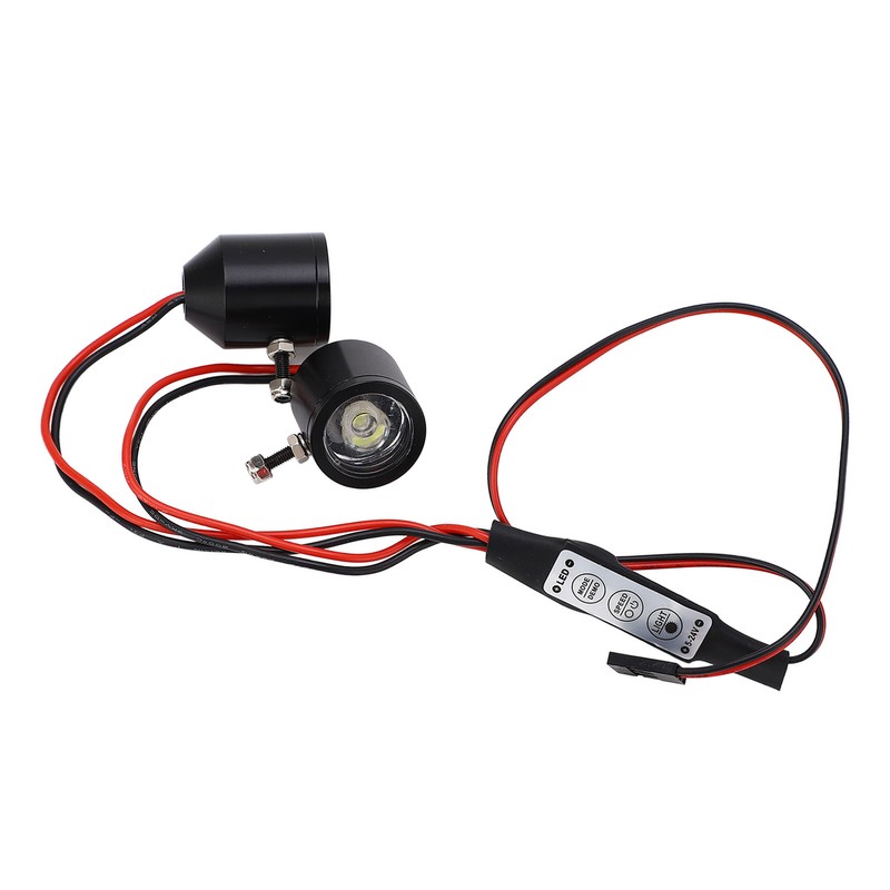 RC Car Headlight 3W Bright Light 8 Dynamic Modes Fit