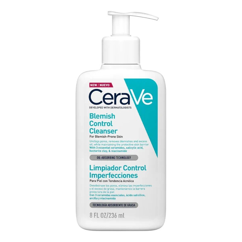 Cerave Limpiador Iluminador Con Ácido Salicílico Blemish Grasa Día/noche
