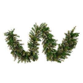 Vickerman Unlit Cashmere Pine Garland with 260 Tips, 9-Feet, Green