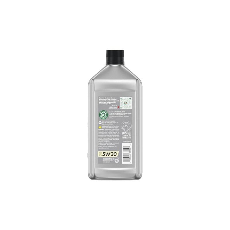 Castrol Castrol GTX Full Synthetic 5W-20 Motor Oil, 1 Quart,