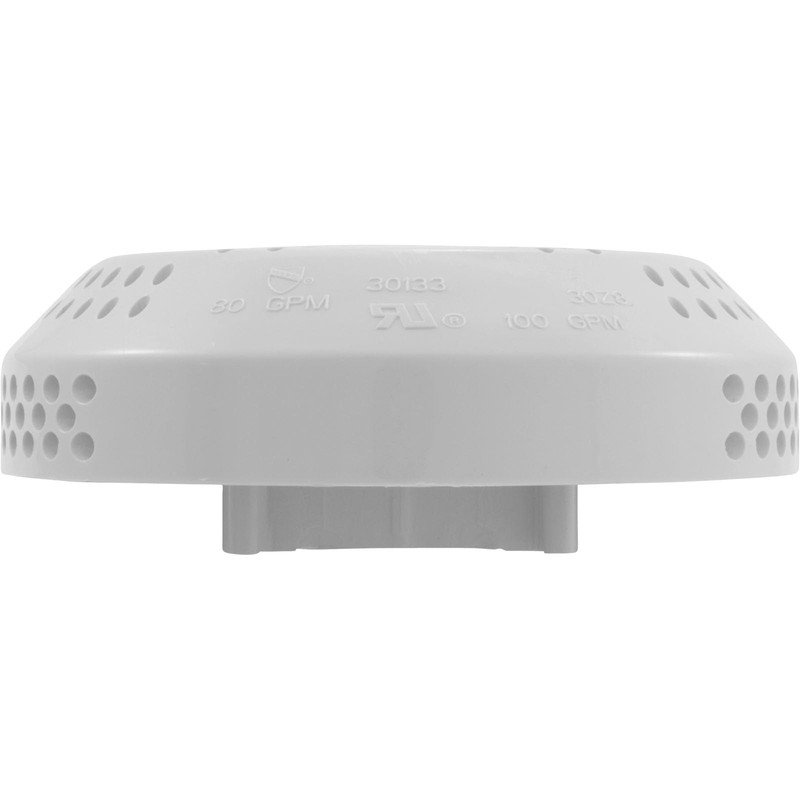 Suction Cover, BWG, 3-3/4", 100gpm, White, Bath Only