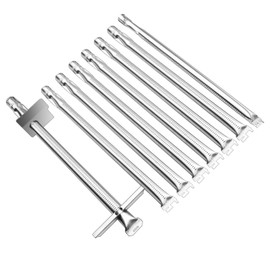Plowo 67558 Burner Tubes Replacement for Weber Summit 660 670 Gas Grill Models, Grill Burner for Weber Summit Grill Parts, 8 Pack