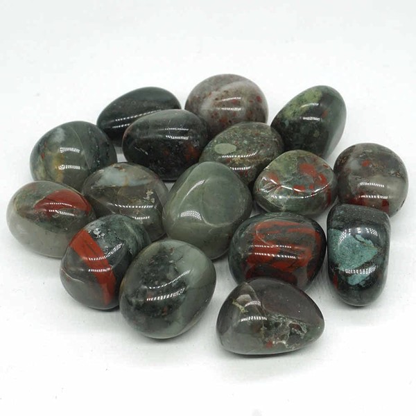 Bloodstone Tumbled Stone - Spiritual Stone - 20-25mm (1)