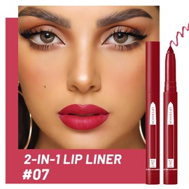 Nude Color Matte Lip Liner Pencil Sets,Retractable High Pigmented Waterproof Lipliner for Daily Makeup,Women Matte Lip Liner Crayon Pencil Lipstick Long Lasting Smudge Proof,No Sharpener Required
