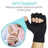 Vive Guantes de artritis sin dedos para hombres y mujeres,