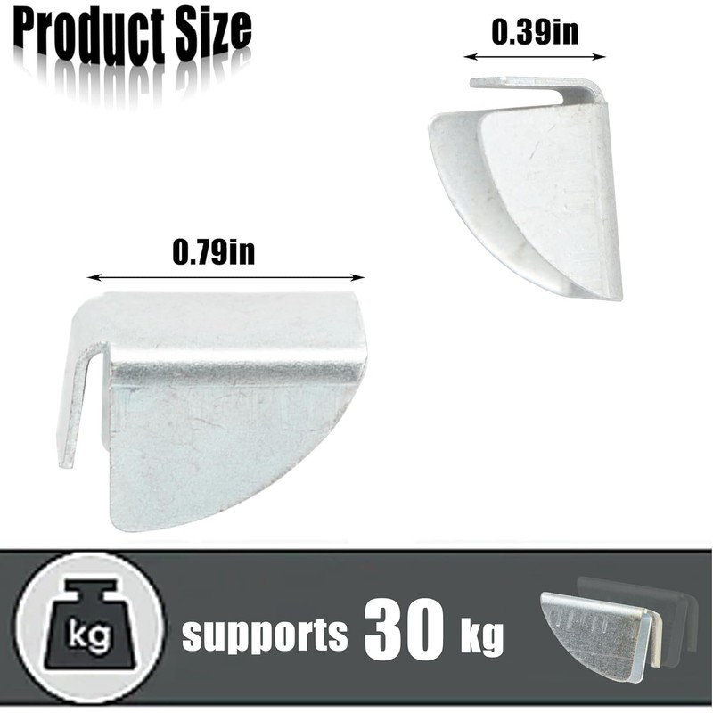 Shelf Clip Bracket for Garage Cabinets,Removable Metal Shelf Support Clips