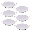12V LED Puck Light, 6 Packs 3inch Recessed Mount Ceiling