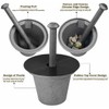 Rock Crusher Cast Iron Mortar and Pestle Rock-Ore Crusher Spice