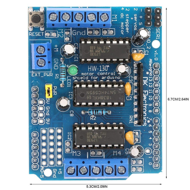 Miskall L293D Motor Drive Shield Dual, Motor Drive Expansion Board