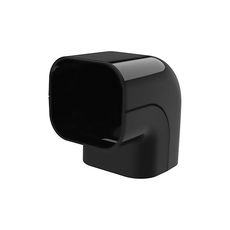 Curve 90 Degree High Black CA 72 EXC for Duct