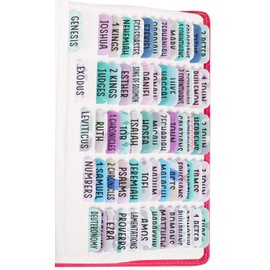 Laminated Bible Tabs for Women and Girls (Large Print, Easy to Read), Women Bible Journaling Book Tabs, Christian Gift, 90 Colorful Bible Tabs Old and New Testament, Includes 24 Blank Tabs