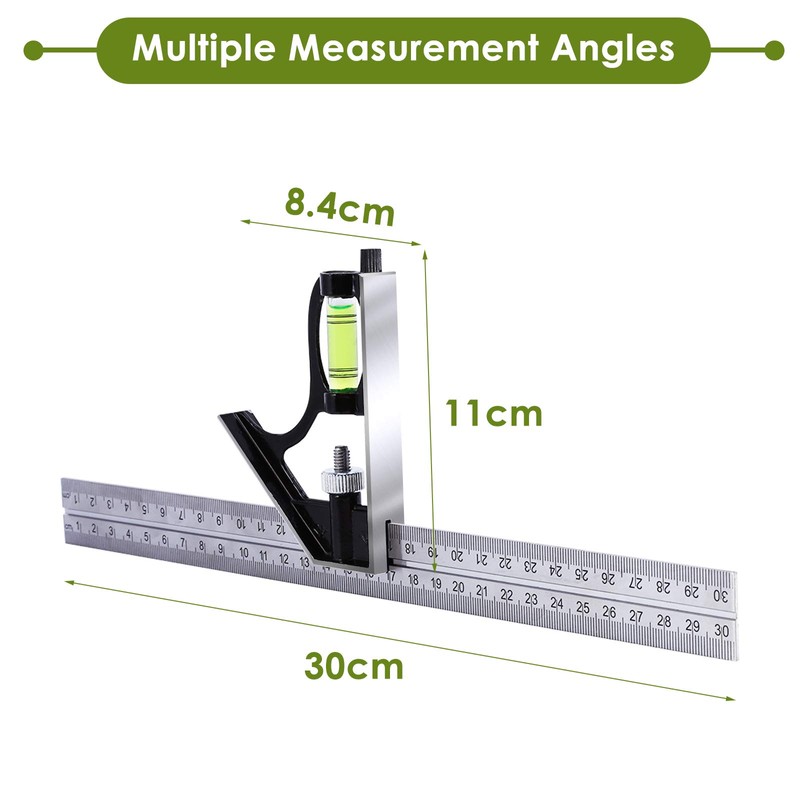 Combination Angle Ruler, Right Angle Ruler, Carpenter Square, Combination Square,