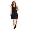 Eddie Bauer Women's Aster Crossover Dress - Solid, Black, Large