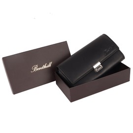 Benthill Waiter Wallet Leather - Genuine Leather Waiter's Wallet with RFID Protection - XXL Robust Waiter's Wallet - Professional Waiter's Wallet, black - black