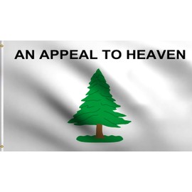 DMSE Appeal to Heaven Tree American Revolution an Appeal to God Flag 3X5 Ft Foot 100% Polyester 100D Flag UV Resistant (3' X 5' Ft Foot)
