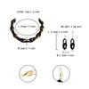 Ever Faith Acrylic Chain Link Choker Necklace with Earrings Set,
