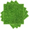 4 Packs Fake Grass for Crafts Artificial Garden Grass for