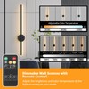 LED Battery Operated Wall Sconces 1 Pack with Remote Control,
