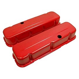 1965-95 Compatible/Replacement for CHEVY BIG BLOCK 396-427-454-502 TALL STEEL VALVE COVERS - ORANGE