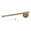 Antique Brass Bathroom Towel Holder Rack Single Pole Bar Clothes