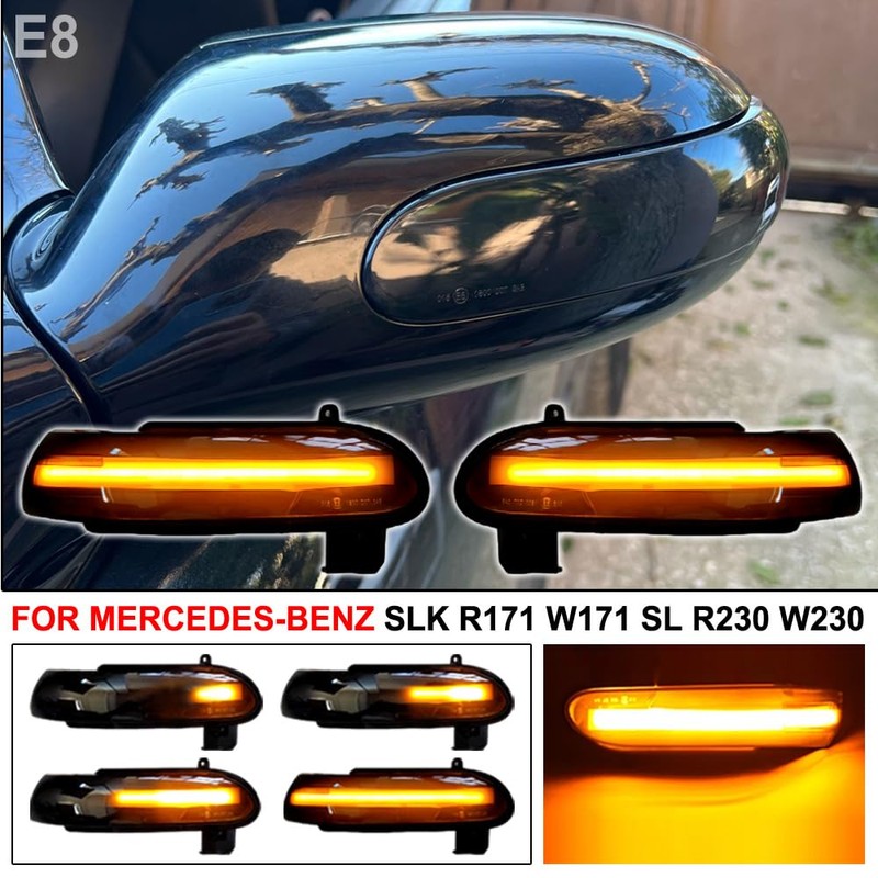 LED Dynamic Side Mirror Sequential Turn Signal Light for Benz