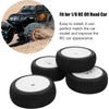 equlup 4 Pcs RC Tires and Rims Front and Rear