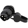 Maxhanest 3 Pin 12V Waterproof Cable Connector Plastic and Metal